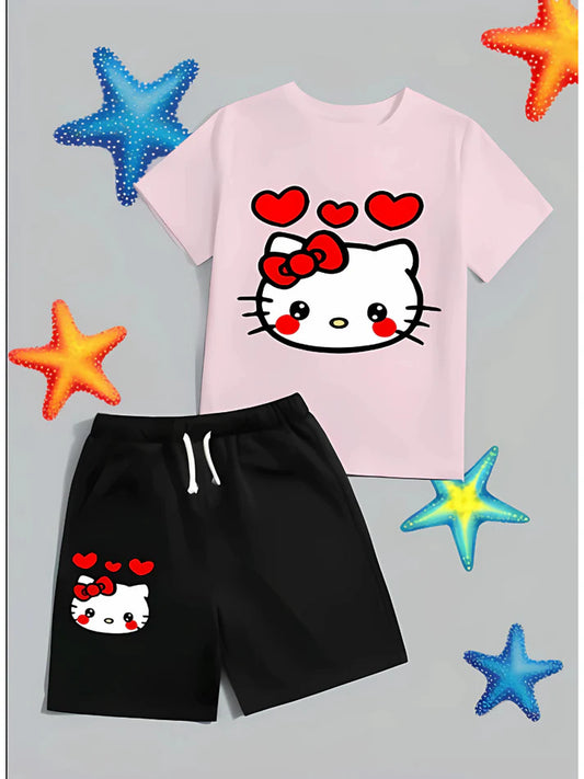 Anime Hello Kitty T-shirts sets