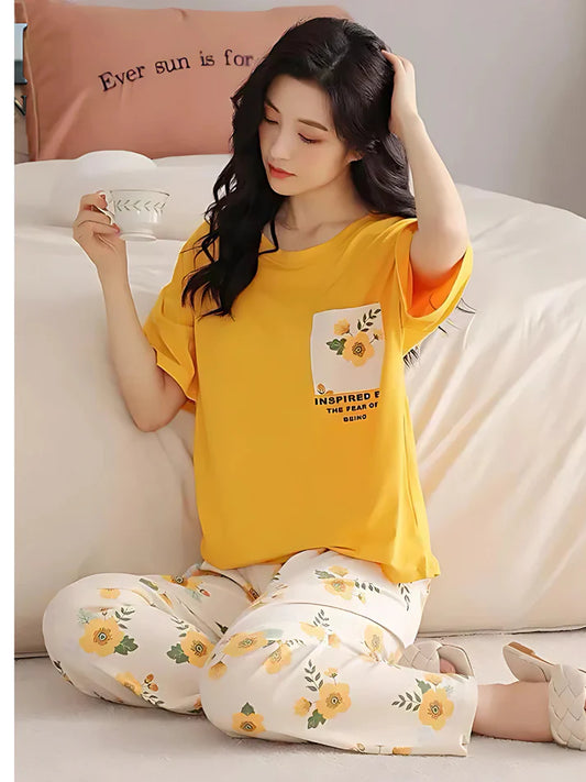 2-Piece Summer Sleepwear and Pj Set