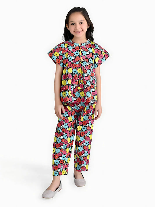 Girls Cotton Poplin Co-ord Set