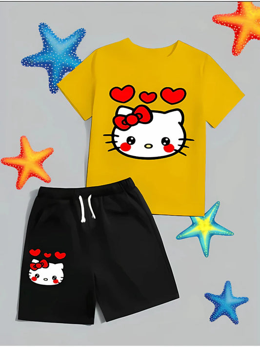 Anime Hello Kitty T-shirts sets