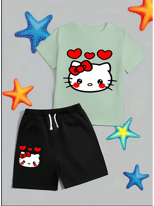 Anime Hello Kitty T-shirts sets