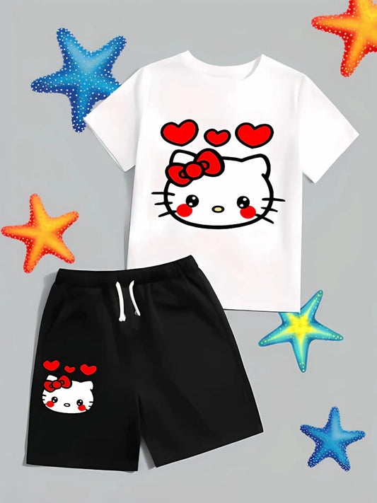 Anime Hello Kitty T-shirts sets